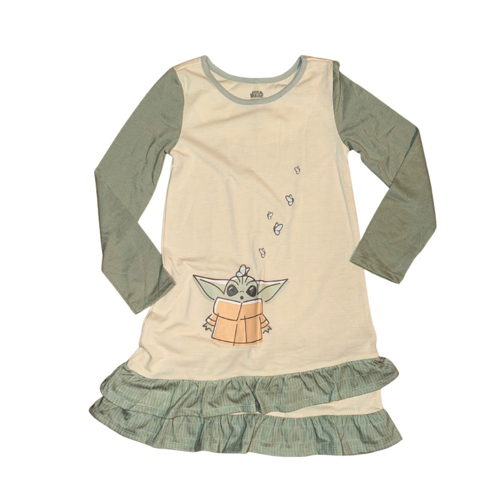 Star Wars Cream and Green Grogu Pajamas